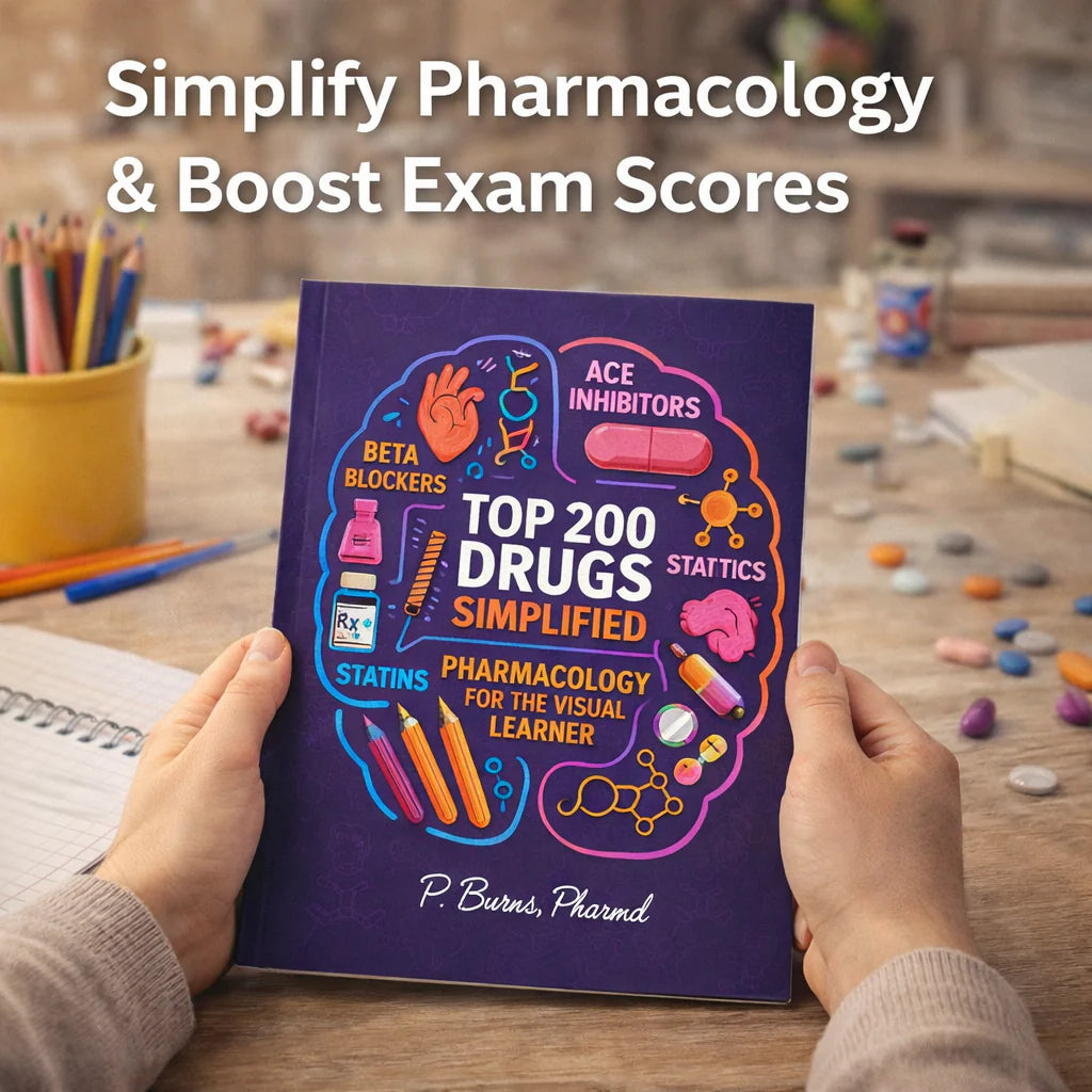 Top 200 Drugs Simplified Pharmacology Coloring Book and Study Guide