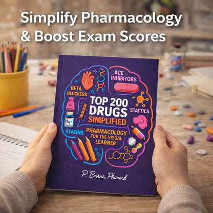 Top 200 Drugs Simplified Pharmacology Coloring Book and Study Guide